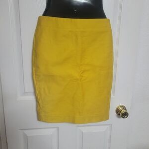 Elegant Yellow Pencil Skirt